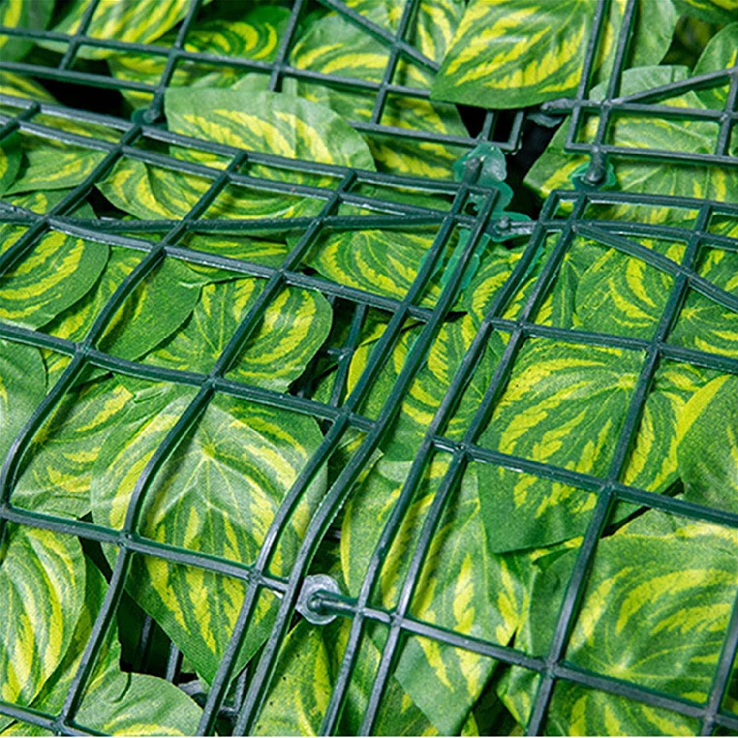 Hojas de Artificial para Jardín Seto Artificial Valla de setos artificiales Decoración de hojas Valla de jardín al aire libre Pantalla de privacidad Adecuado para pantallas y paneles de privacidad