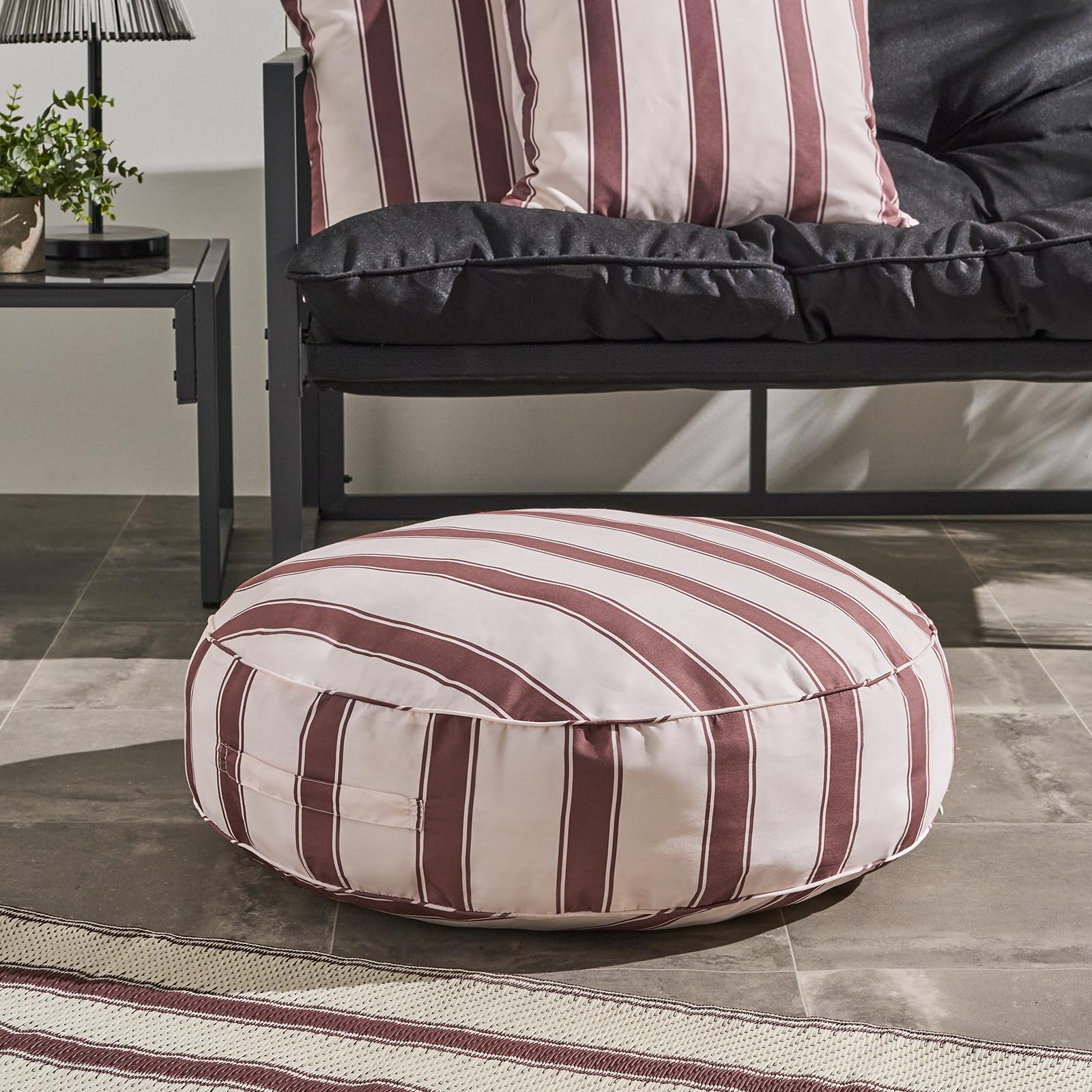 OHS Round Filled Cushion - Chocolate - 60 cm x 60 cm