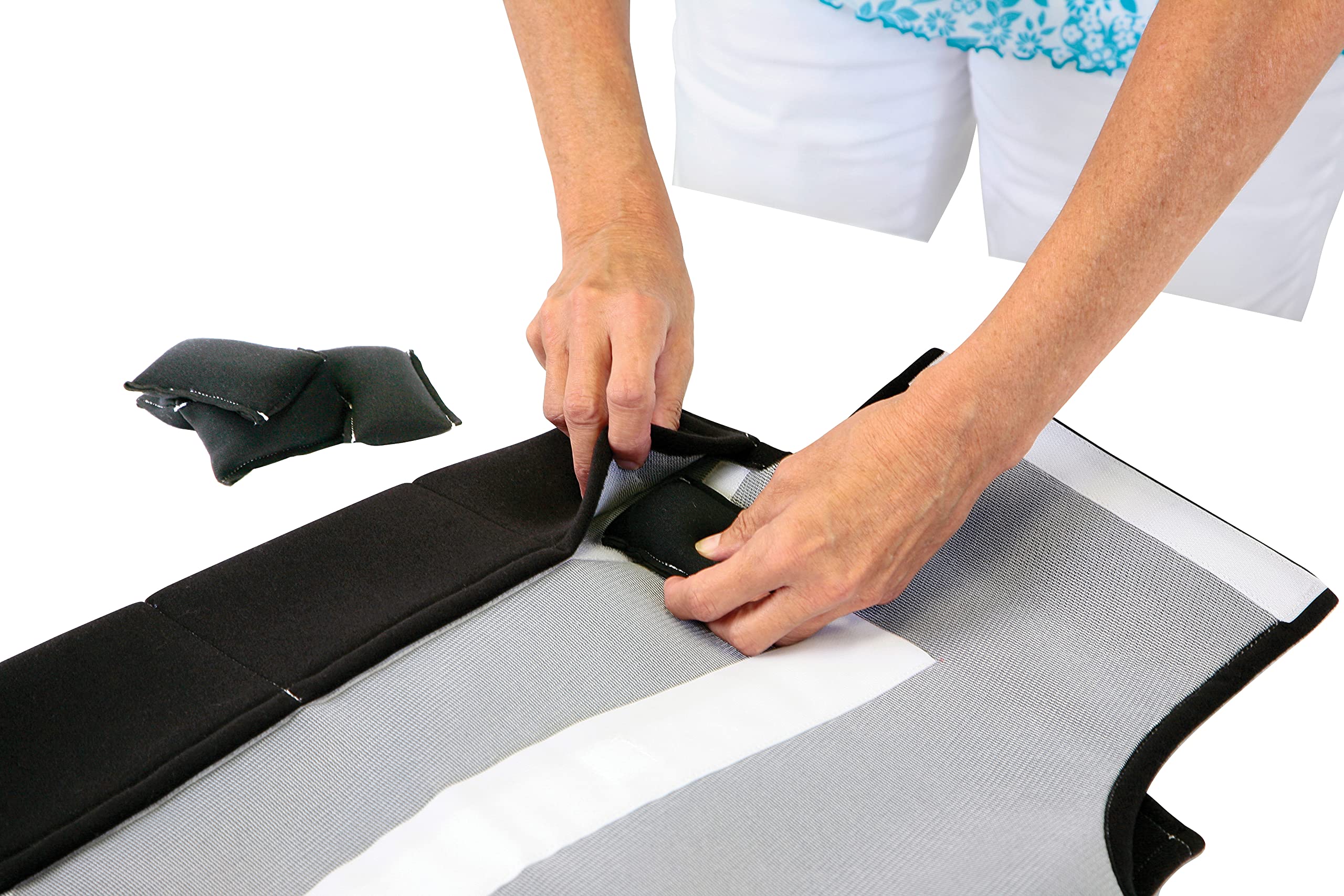 Abilitations Weight Pack for Weighted Vests, 8 Pounds, Black, Pack of 16