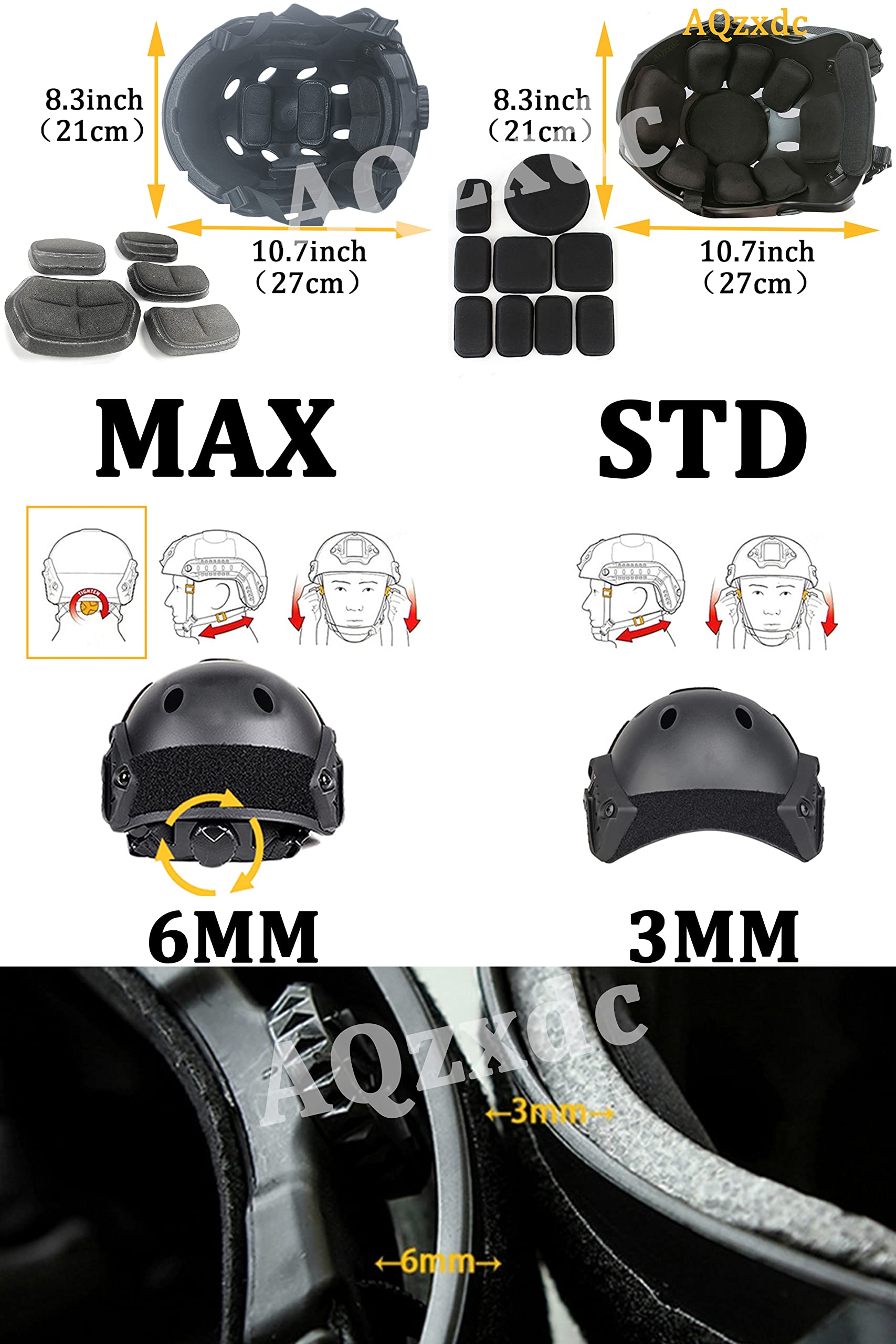 AQ zxdc Paintball Gözlükleri ve Taktik Maskeli 5 mm Airsoft Kask
