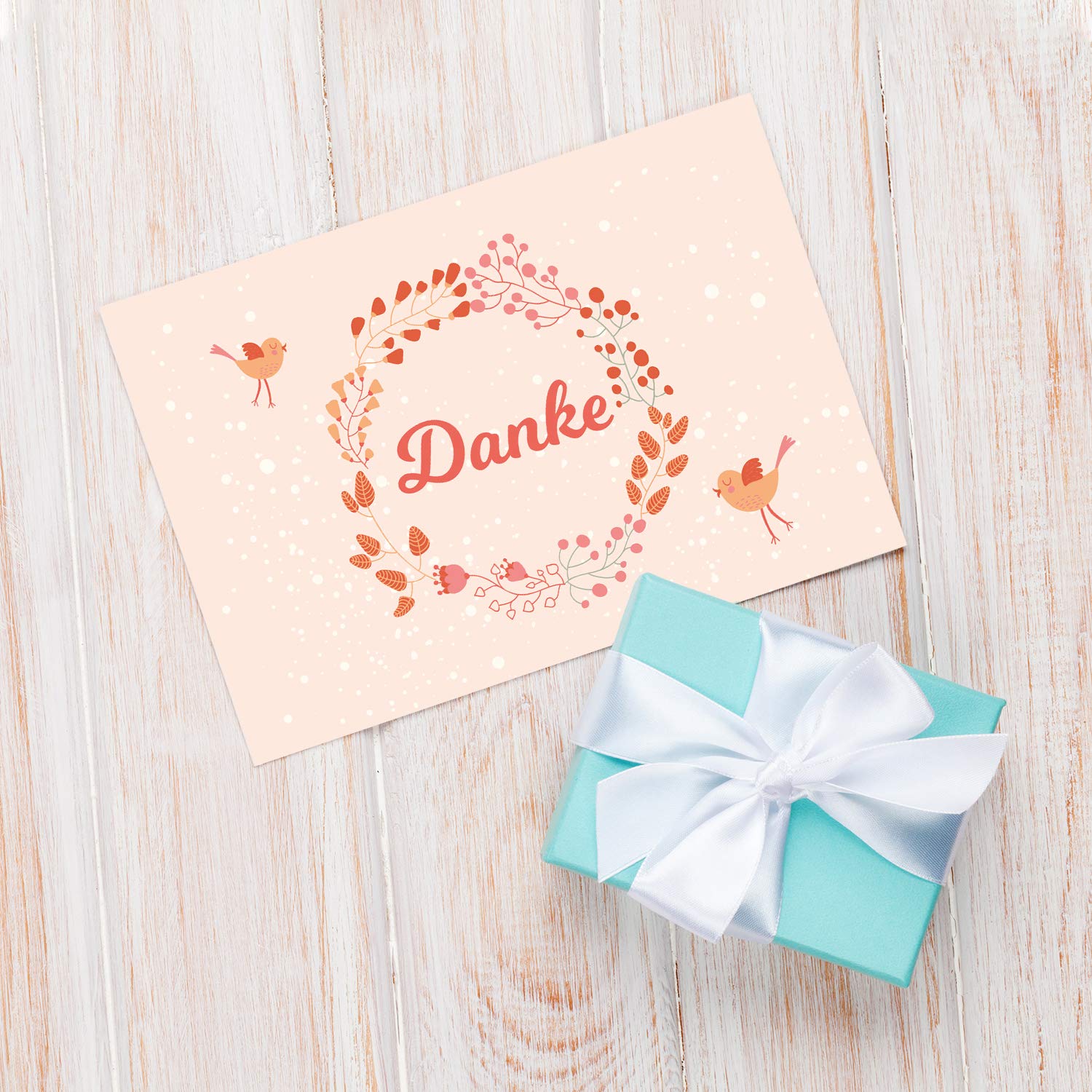 18 Stück Dankeskarten Set Mit Umschlägen - 6 Designs 11,5x8,5cm Grußkarten