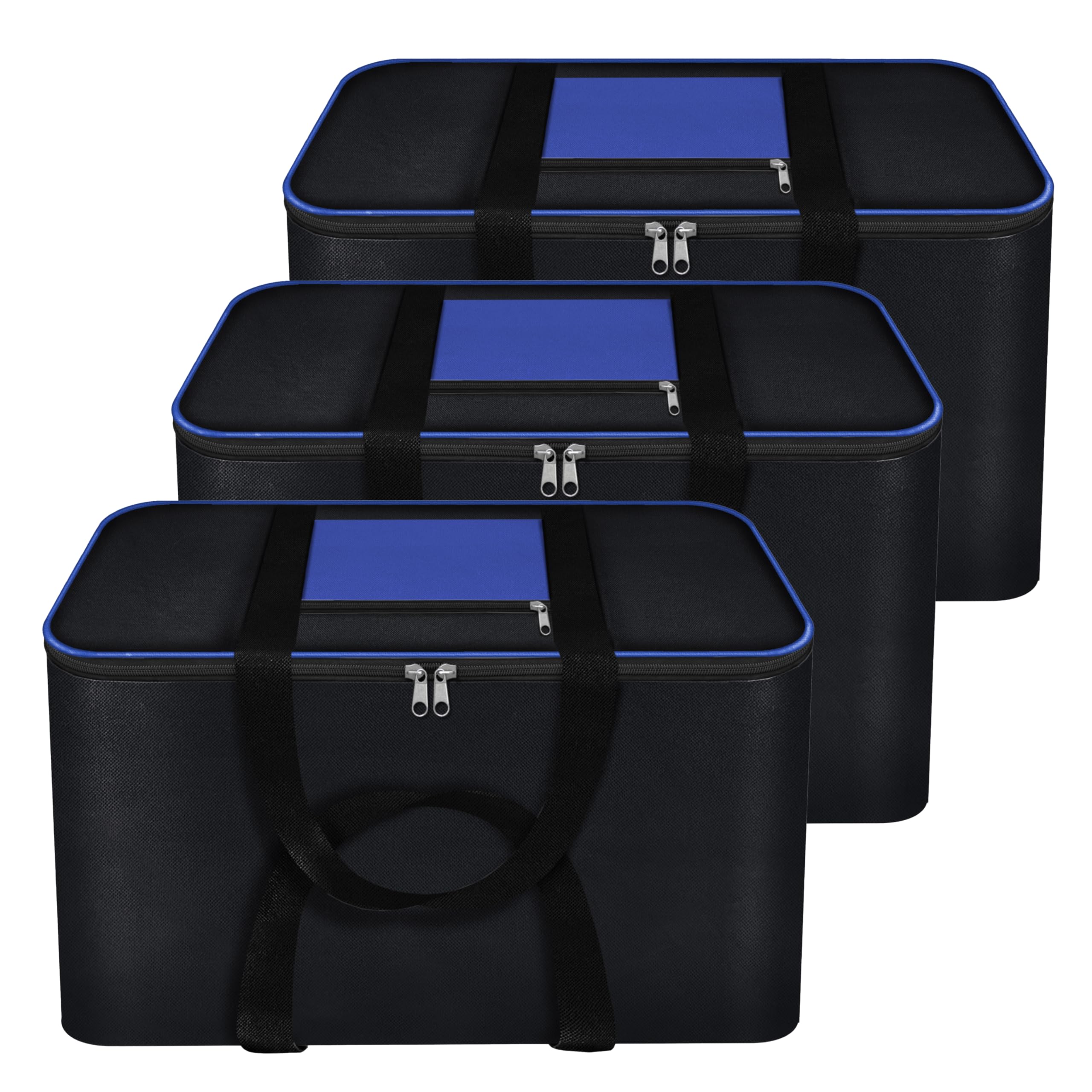 Storite 3 Pack Moisture Proof Nylon Underbed Storage Bag For Clothes Large