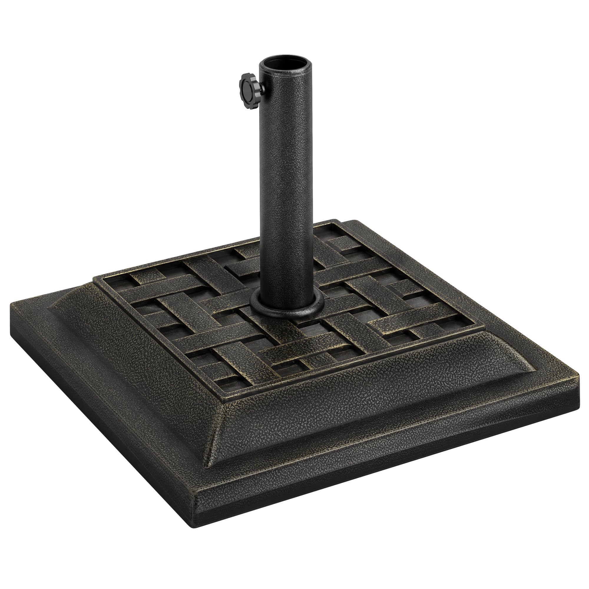 Outsunny Pied de Parasol en Résine 9 kg Ø 38/48 mm 44 x 44 x 33 cm Bronze