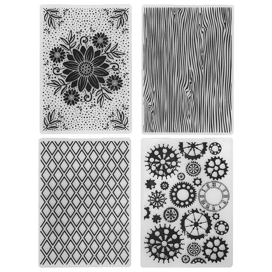 Amazon.co.jp: Qinlorgon エンボスフォルダー、プラスチック