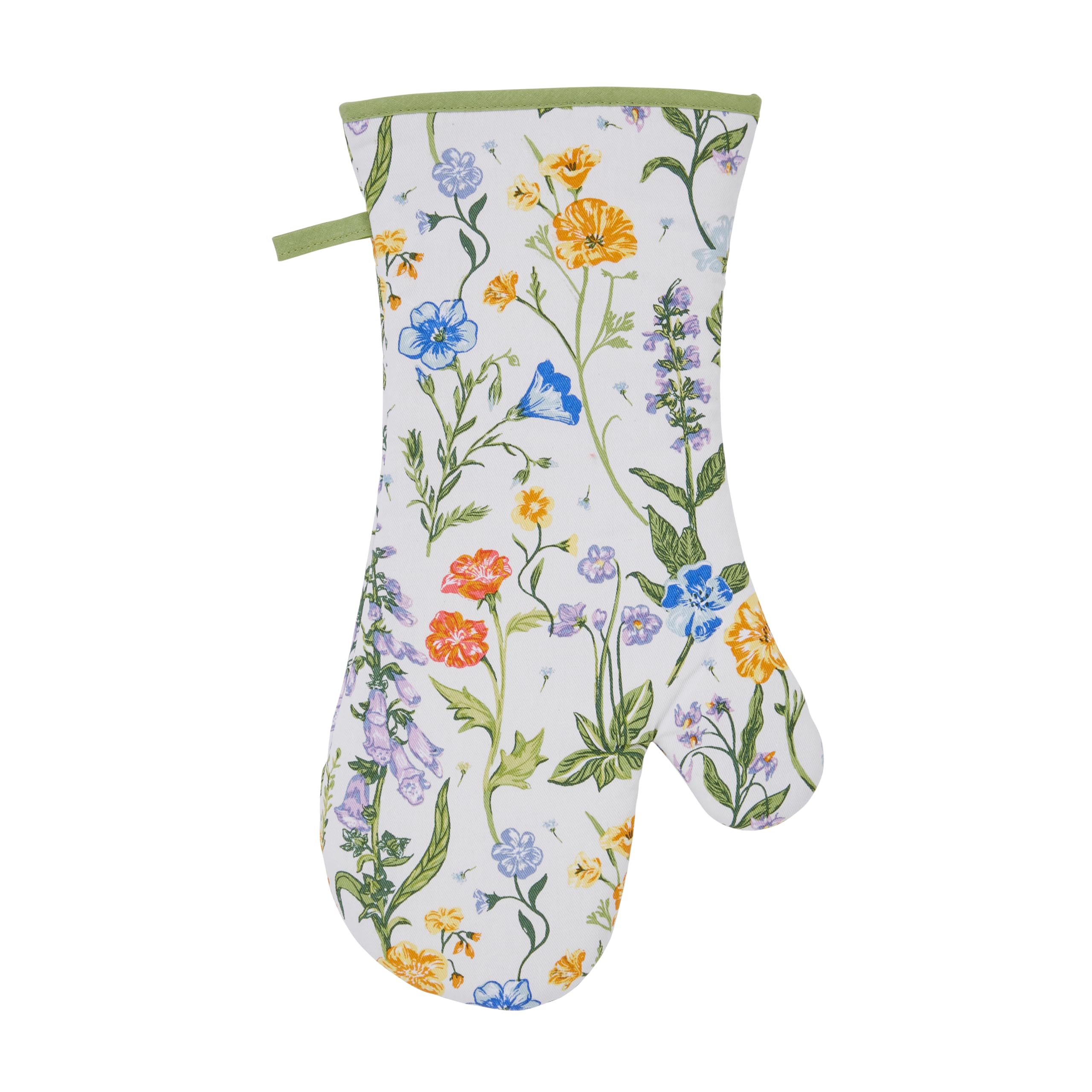 B&Q -  Cottage Garden Floral  Gauntlet Oven Glove