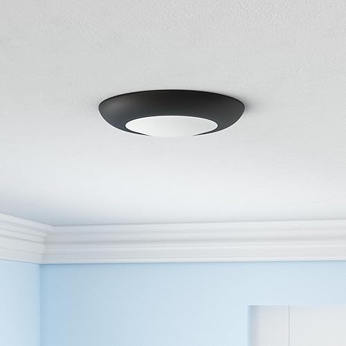 Miniatura 8 de JULLISON Paquete de 10 luces LED de 4 pulgadas empotradas y de montaje en superficie, redondas, 10 W, 600 lúmenes, blanco cálido 3000 K, CRI80, DOB,