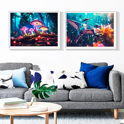 Miniatura 7 de Edsjegn Paquete de 2 rompecabezas para adultos de 1000 piezas y más de 2000 piezas para adultos, rompecabezas para adultos, rompecabezas de Londres,