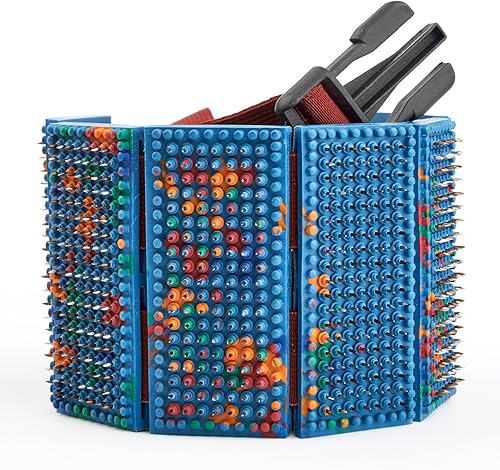 Lyapko Acupuntura Agujas de Kid 3,5AG 960, 6platos llanos de cinturón con 2Cinturones ajustable. Premium acupresión Masajeador para adultos y niños