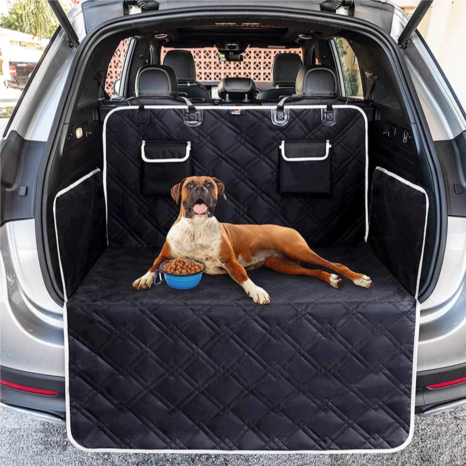 Alfombrilla Maletero Coche Funda para Asiento Trasero con Hamaca para Perro, Compatible BMW X3, X5, E53, E70, G05, F15, X6, X7 y G07