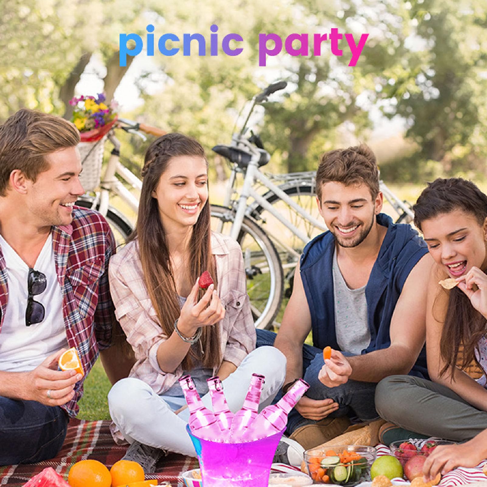 Secchiello per Ghiaccio LED con Altoparlante Bluetooth, Raffreddatore per Birra 5L Pieghevole in PP, Secchiello per Vino, Leggero per Feste, Spiaggia