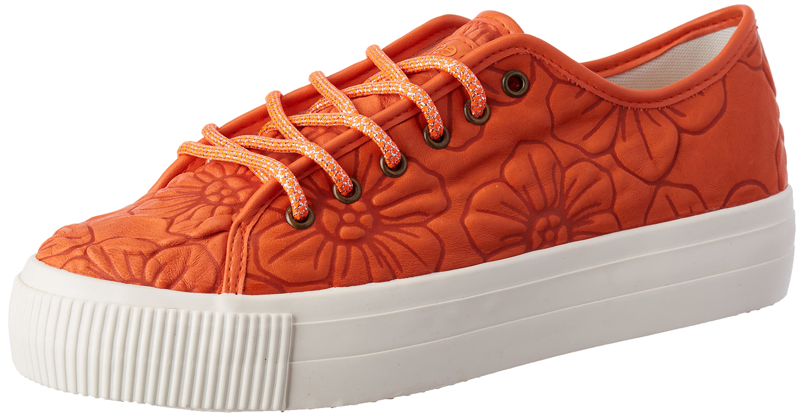 Desigual Damen Orange Shoes_street_flores Pu Sneaker, 38 Eu