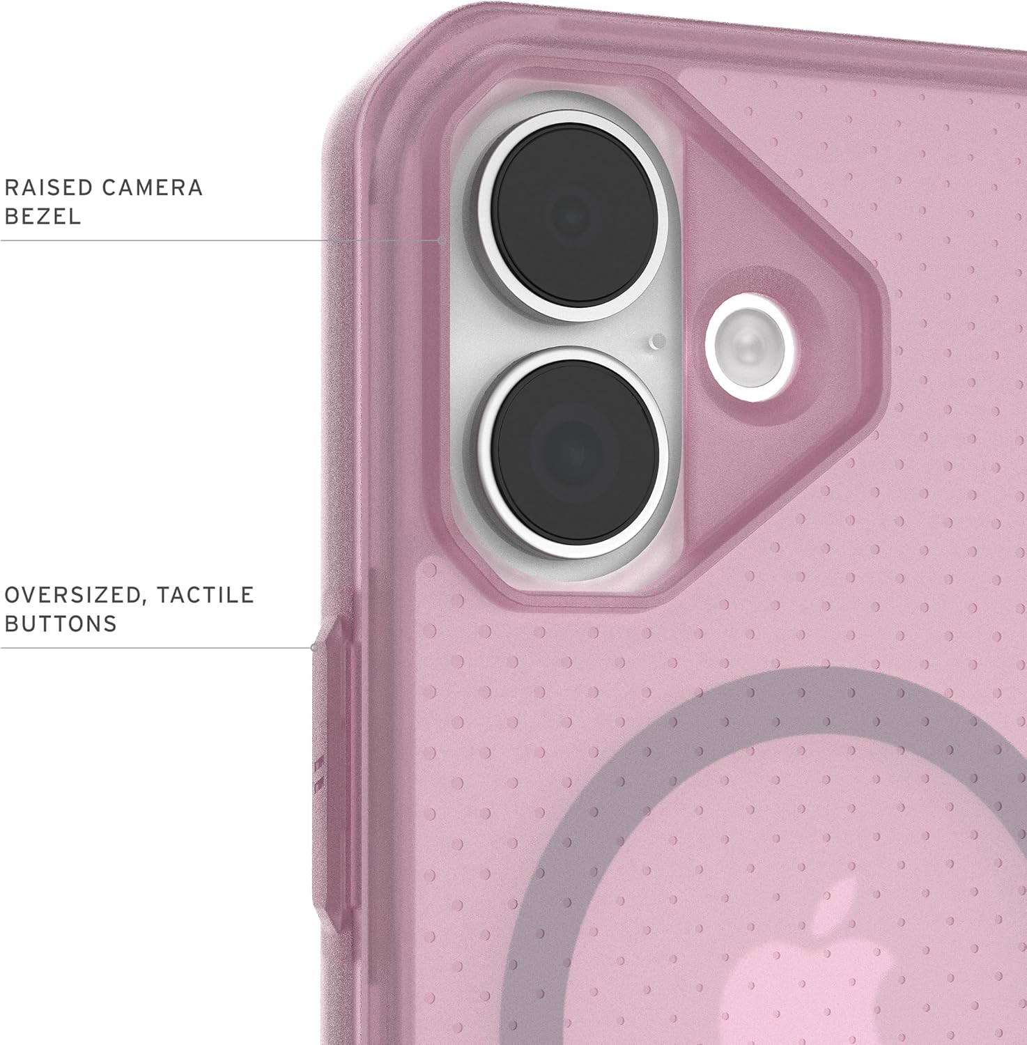 URBAN ARMOR GEAR UAG Designed for iPhone 17 Case Dot - Compatible with MagSafe Translucent Military Grade Protective Cover, Lilac Purple