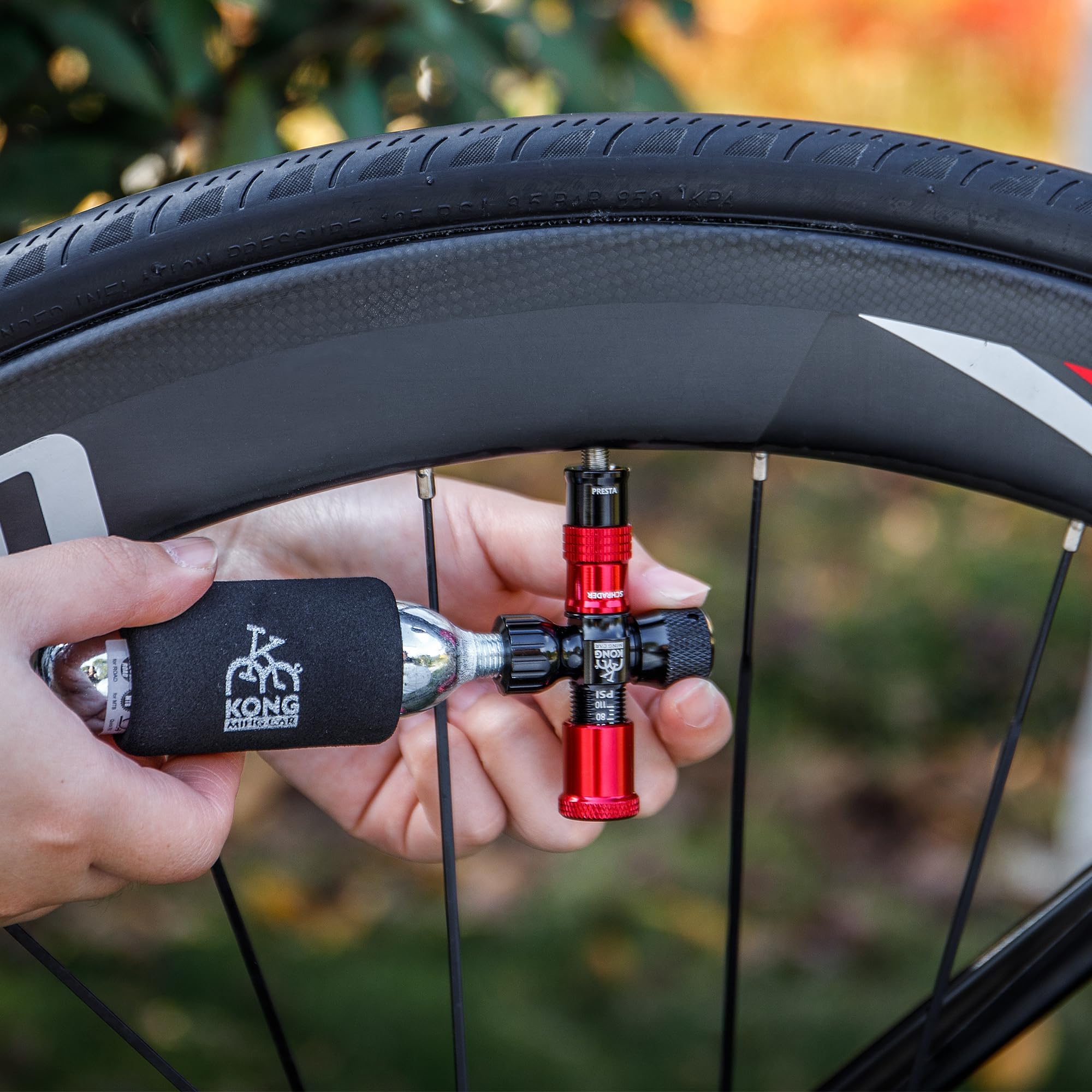 Cartouches de CO2 filetées, Cartouches de CO2 16g/25g avec Connexion filetée pour Tous Les gonfleurs de pneus de vélo CO2, Pompe à CO2 pour vélos de Route et de Montagne