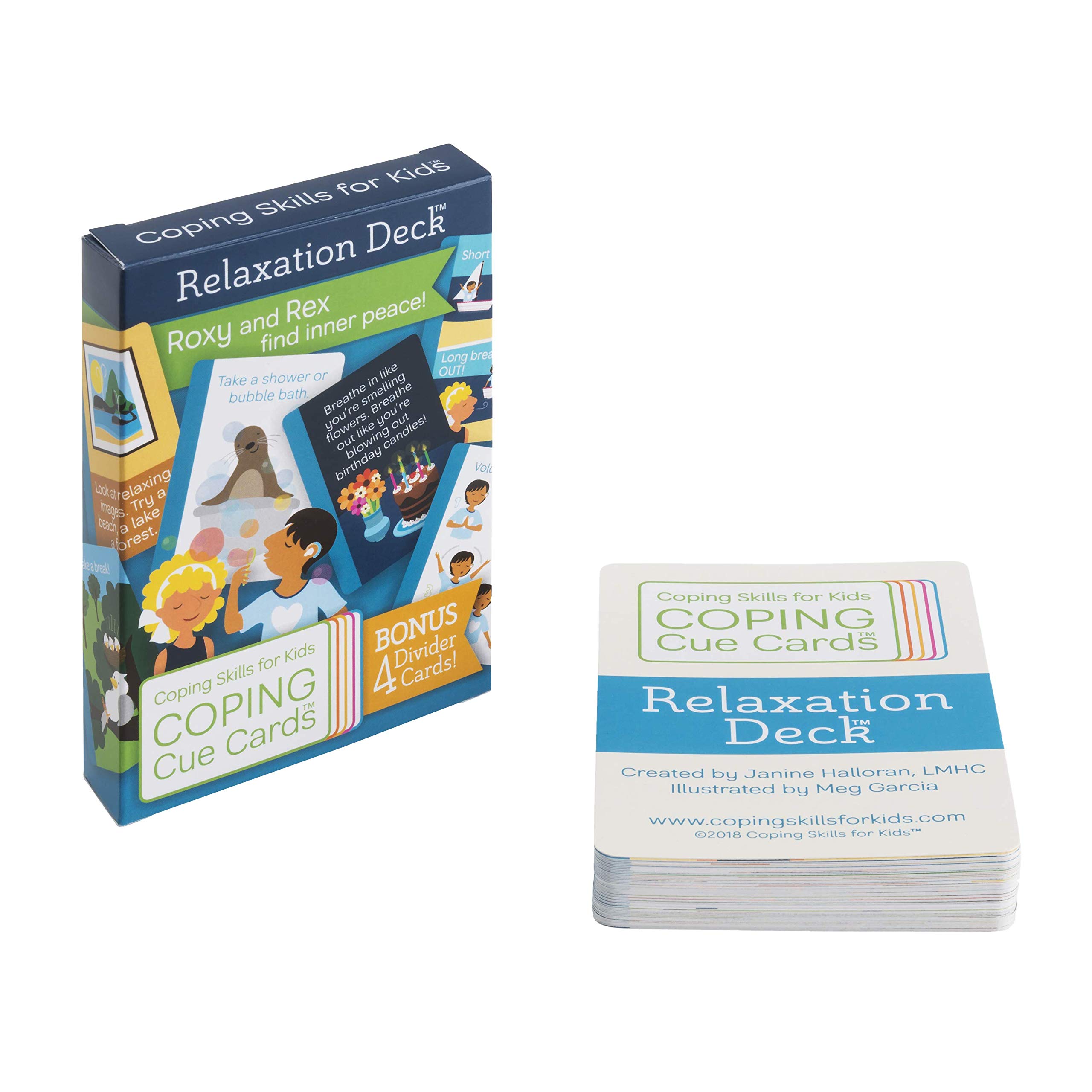 Coping Skills for Kids Cue Cards Relaxation Deck