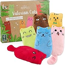 PRETTY KITTY Valerian Cat Pillow: 6 x Cushions in a Cat Toy Set