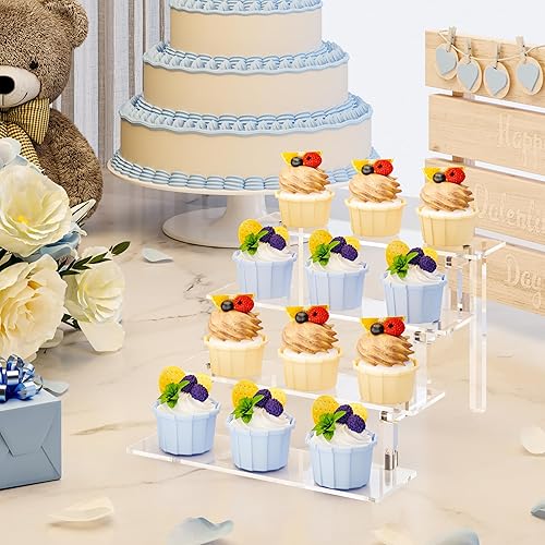 Vista 17 de WINKINE Organizador de soporte de perfume, estante de exhibición elevador acrílico, soporte transparente compatible con figuras Funko POP, elevador