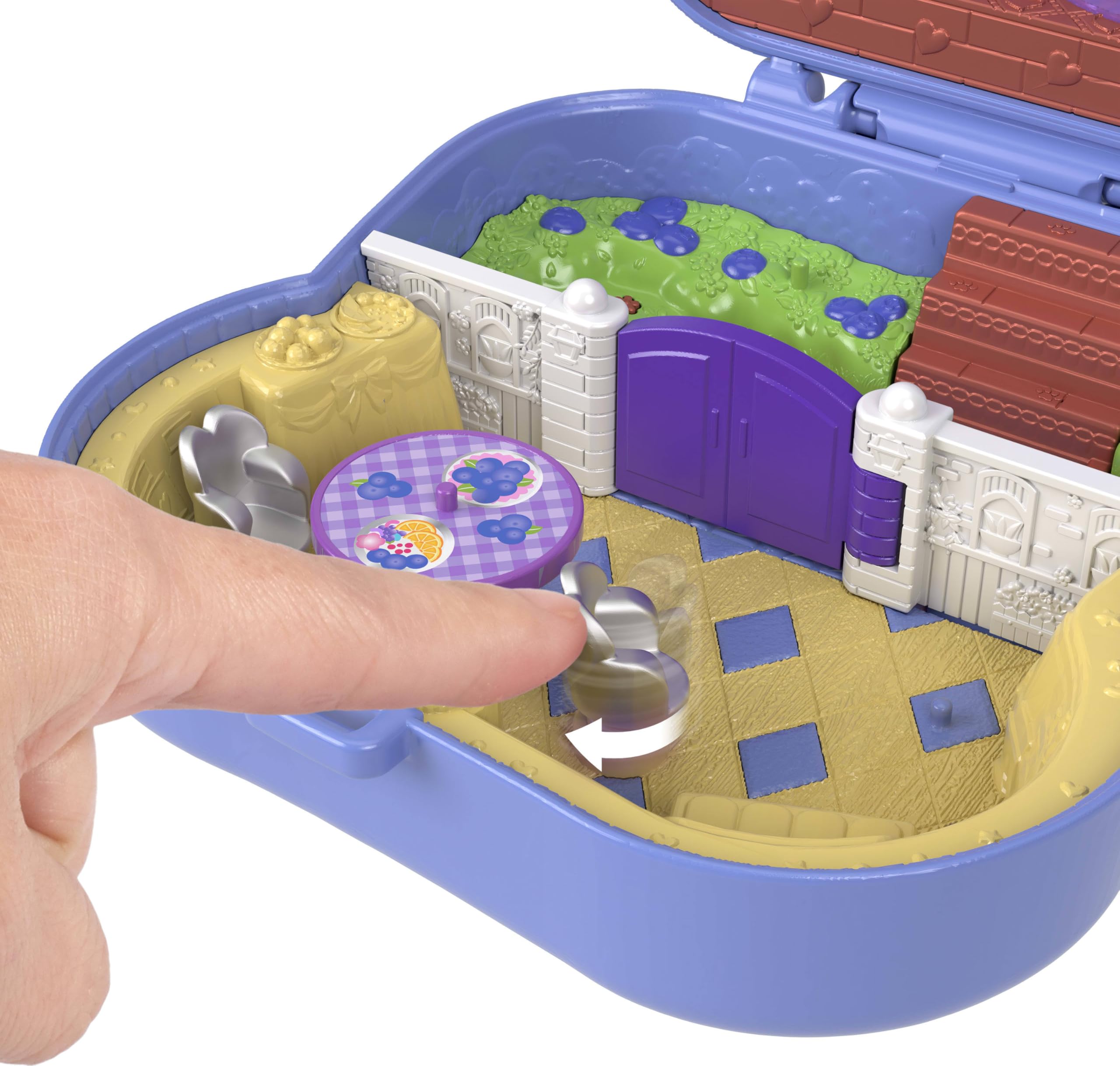 ★ハンドメイド★ ミニチュア ミニバッグ アイスブルー ドールアウトフィット Amazon.com: Polly Pocket Dolls and Playset, Blueberry Besties