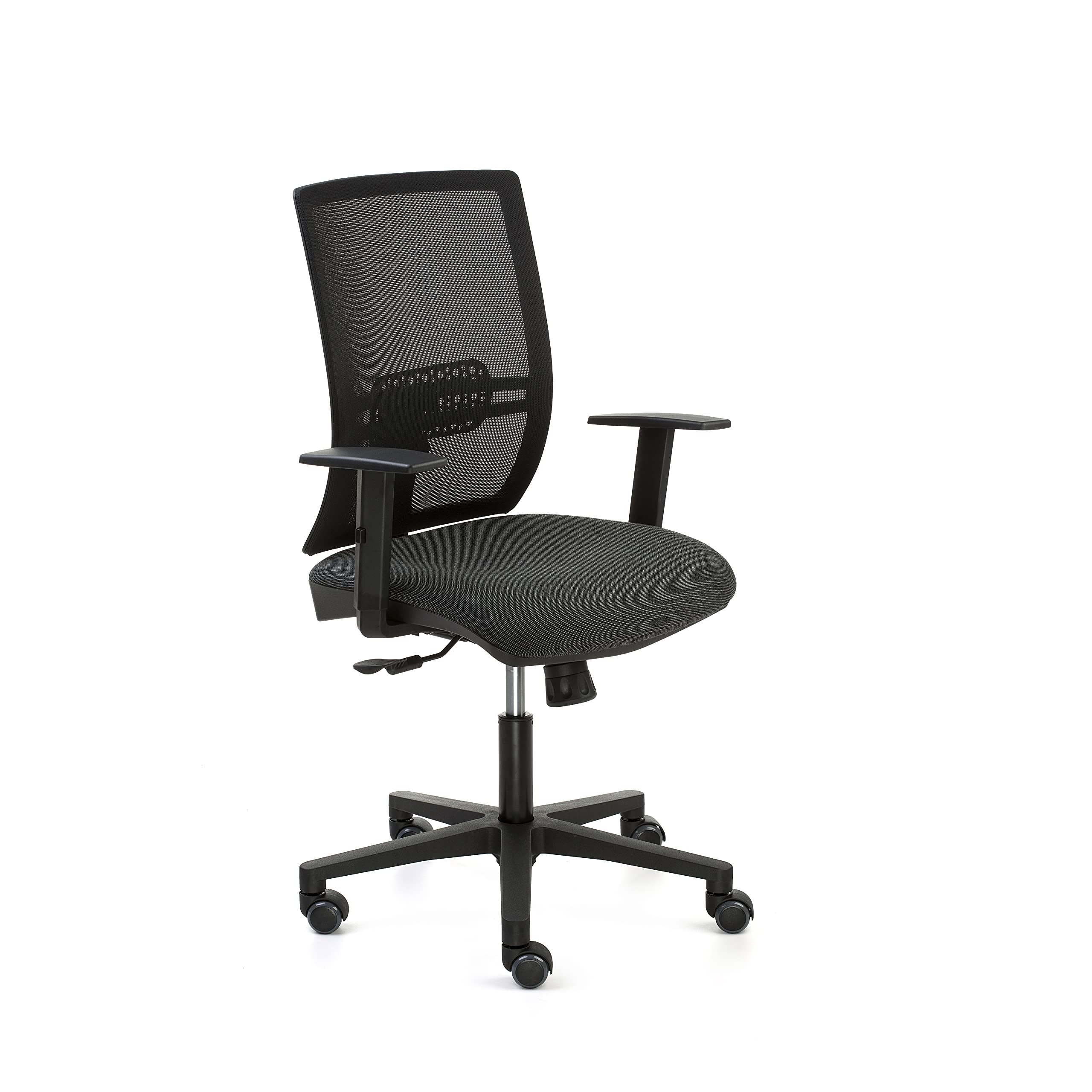 OFITURIA - Silla de Escritorio con Ruedas - Silla de Oficina Ergonómicas con Brazos Regulables Fabricadas en España (Modelo 3), 50
