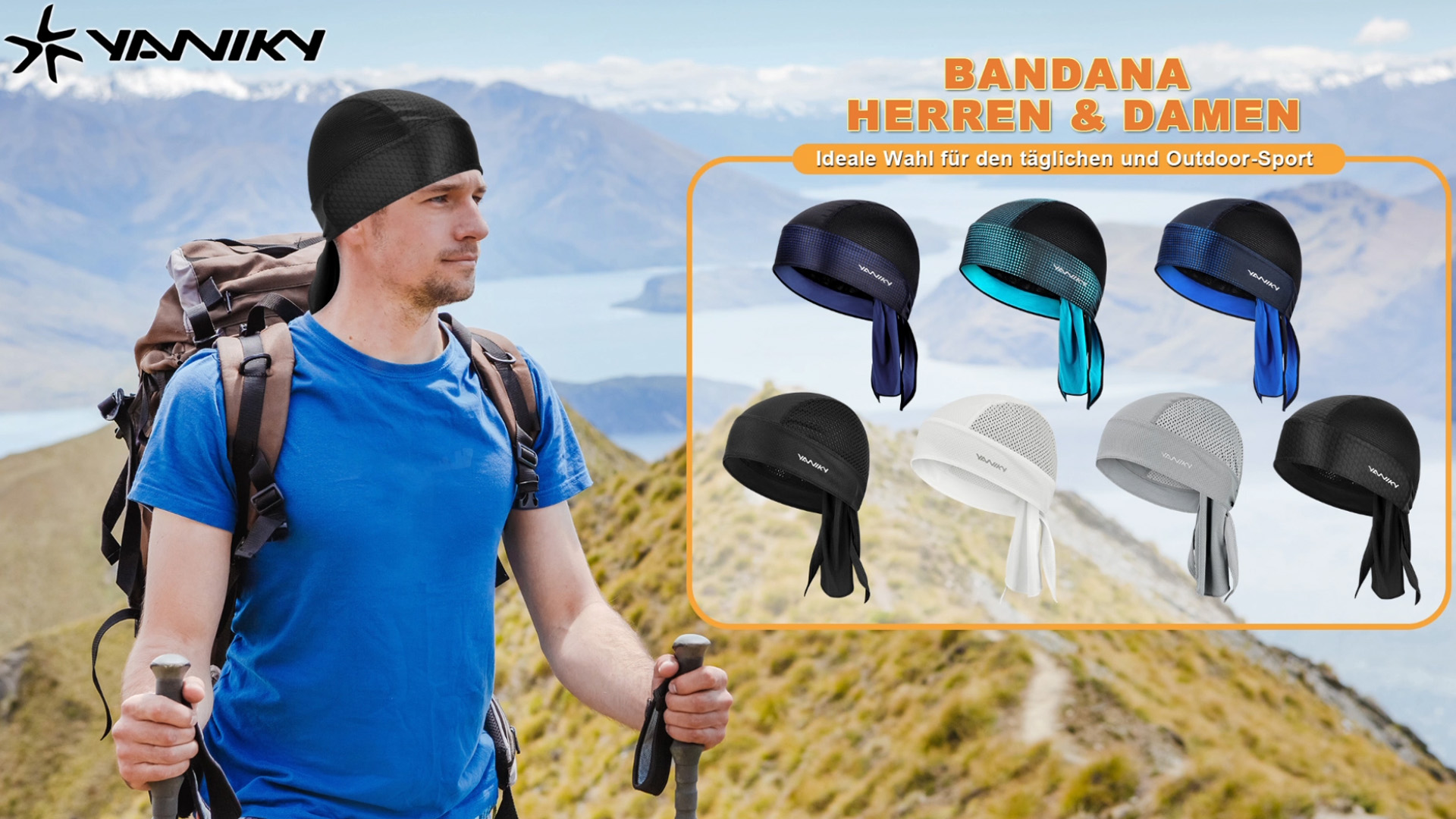 JEYORZY Bandanas 3er Pack - Atmungsaktiv Für Sport & Freizeit