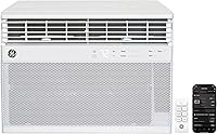 GE 8000 BTU WiFi Smart Window Air Conditioner for 350 Sq Ft Rooms - Quiet Cooling, App/Remote Control, Easy Install, Energy Efficient