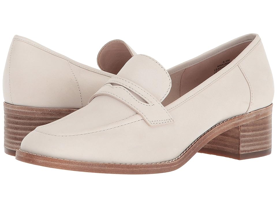 

Nine West Kimmy 40th Anniversary Heeled Loafer (Off-White Nubuck) Women's Slip on Shoes