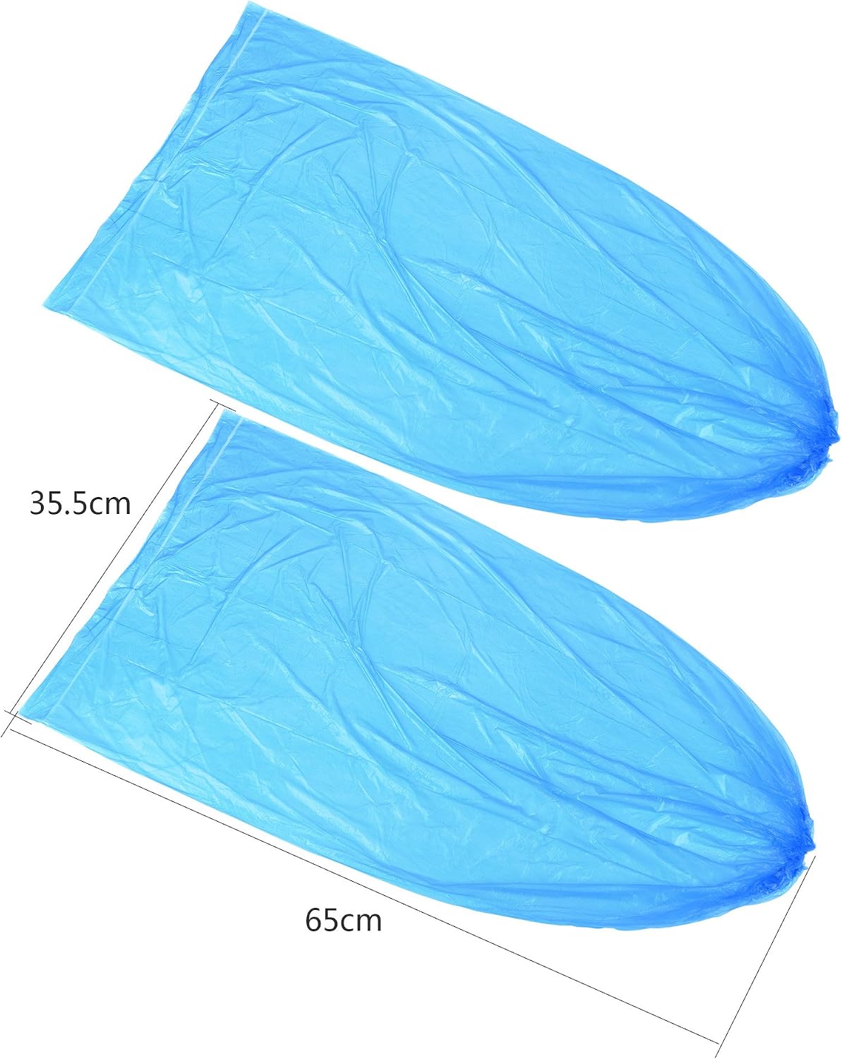 Mudder 10 Pairs Disposable Boot Covers Waterproof Rain Shoe Covers for Men and Women, Blue