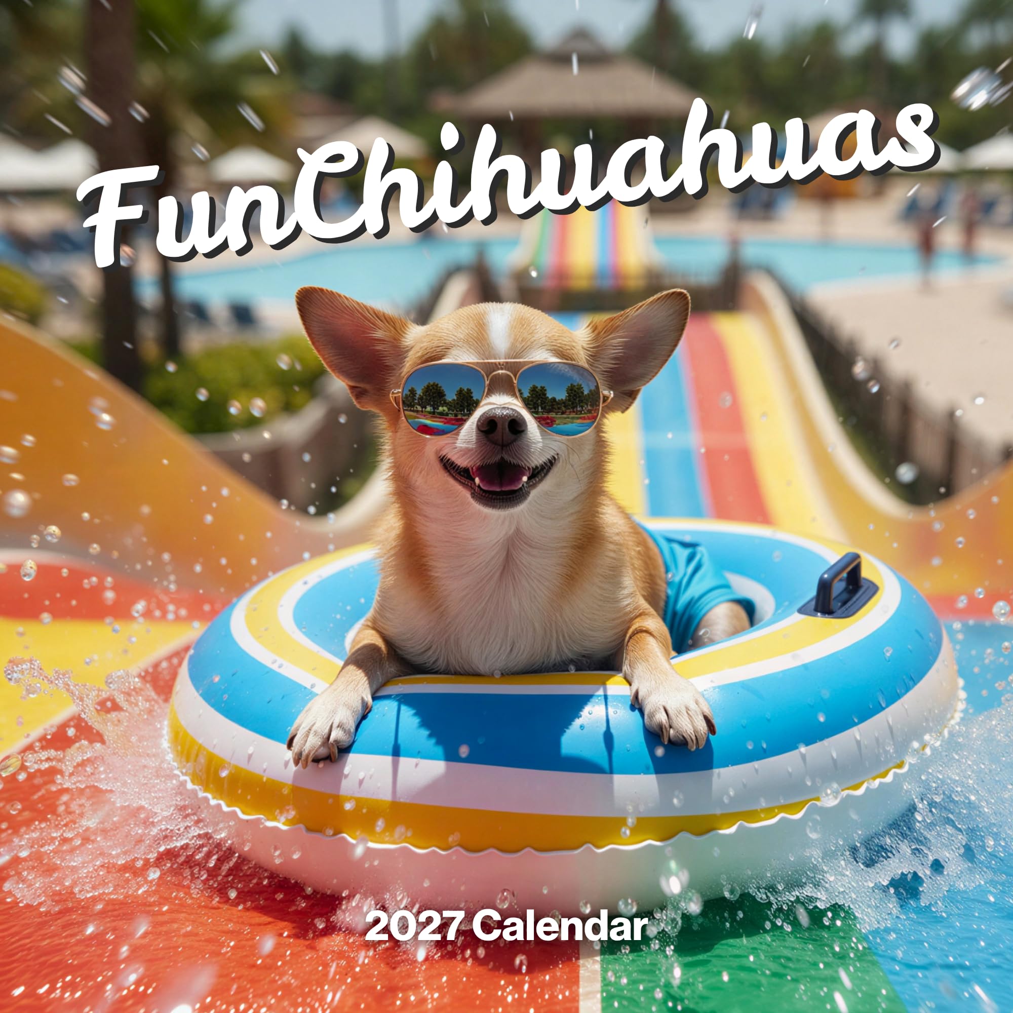 Chihuahua Calendar 2027,Large 12 Month Funny Dog 2027 Calendar Wall Hanging