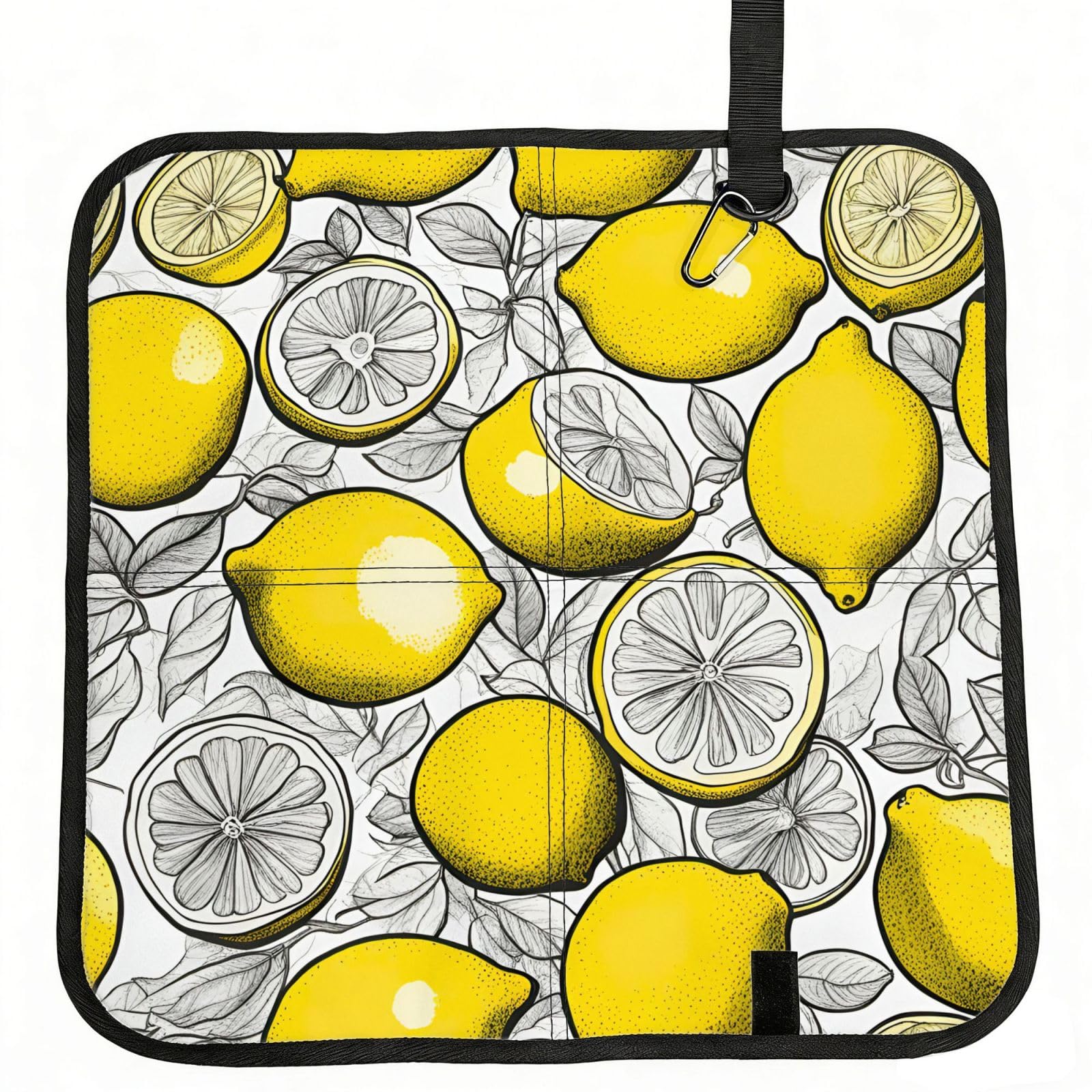 AYYQWE Lemon Fruit Pattern Print Foldable Seat Cushion Portable Chair Pad Office Commuting Picnic Camping Outdoor