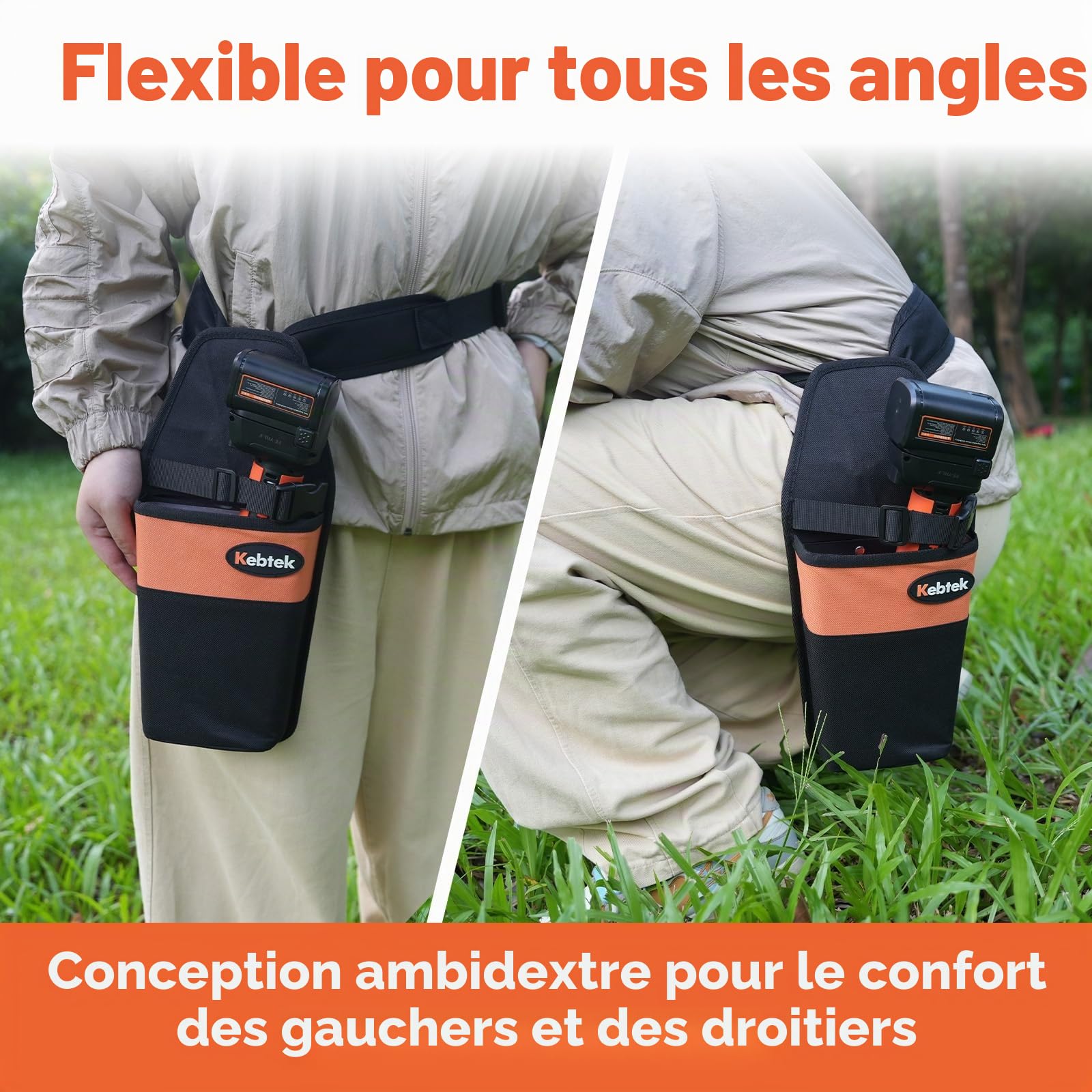 Kebtek Porte-Sécateur avec Ceinture Réglable et Doublure Rigide