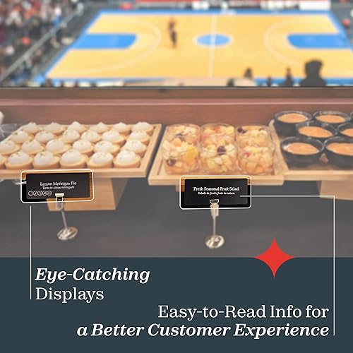 Miniatura 7 de Guest Flex - Paquete de impresión de tarjetas, etiquetas de bufé duraderas, fáciles de limpiar, personalizables, impresión rápida, monocromática, de