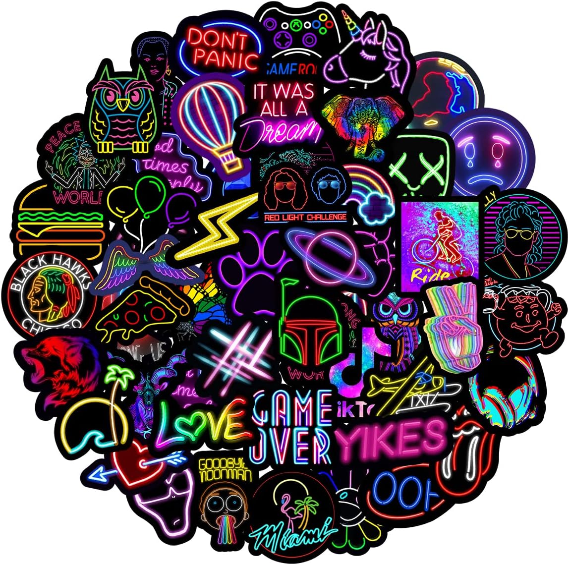 MARSFORCEMarsForce PCS VSCO Stickers for Kids Teens Girls Adults, Cool Girly Stickers for Laptop Water Bottles Skateboard Helmet Luggage Guitar Car Motorcycle Bike Toy iPhone