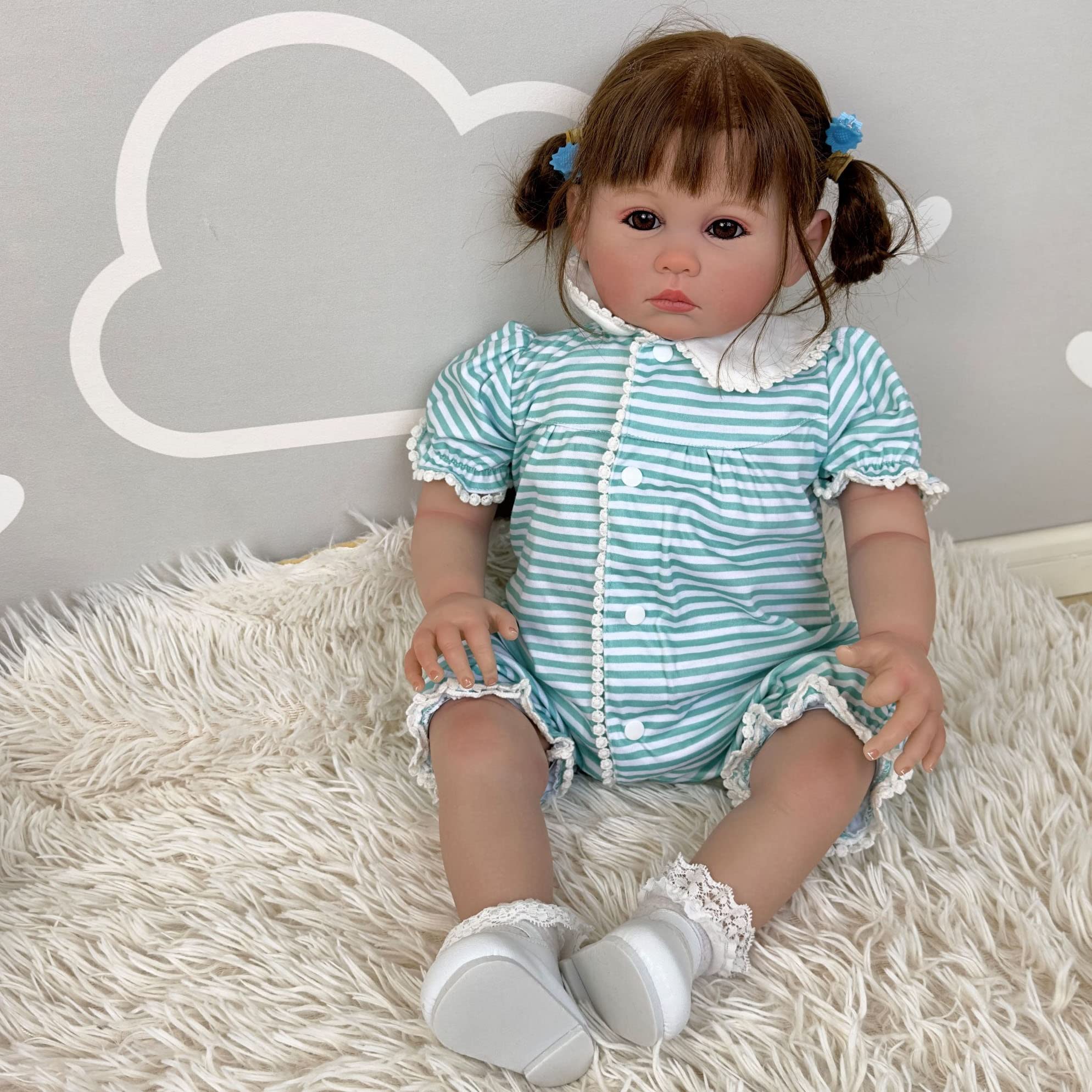Amazon.co.jp: 24インチ リボーン トドラー ドール 女の子 柔らかい