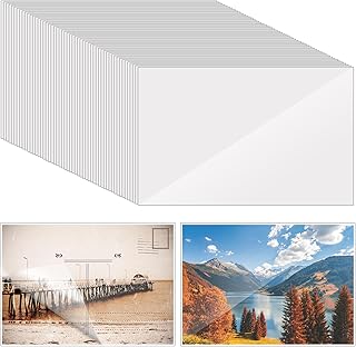 100 Pack 3x5inch Self Adhesive Laminating Sheets,Clear Self Sealing Index Card Laminating Pouches for Luggage Tag & Work Permits Pass Cards&Photos & Index Cards No Laminating Machine Needed
