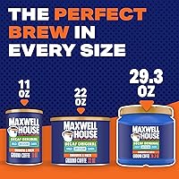 Vista 6 de Maxwell House The Original Roast - Café molido descafeinado tostado medio (recipiente de 29.3 onzas)