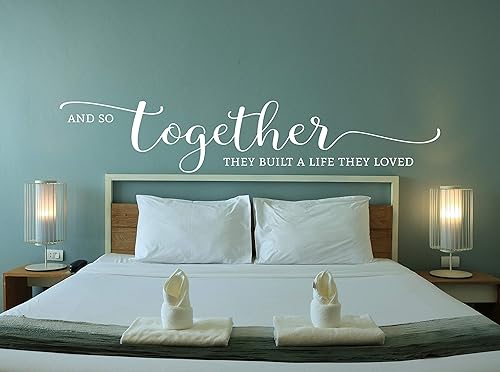 Sound Sayings Calcomanía de vinilo para pared, diseño de romance, boda, aniversario, día de San Valentín, dormitorio, familia y otras decoraciones