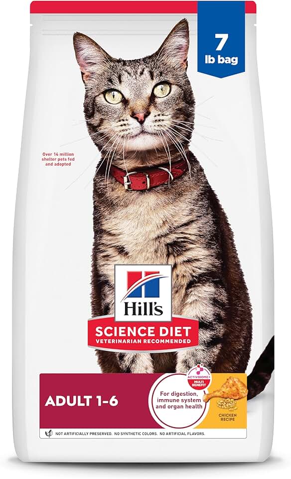 Hill&#x27;s Science Diet Adult 1-6 Premium Nutrition Dry Cat Food, Chicken Recipe, 7 lb. Bag