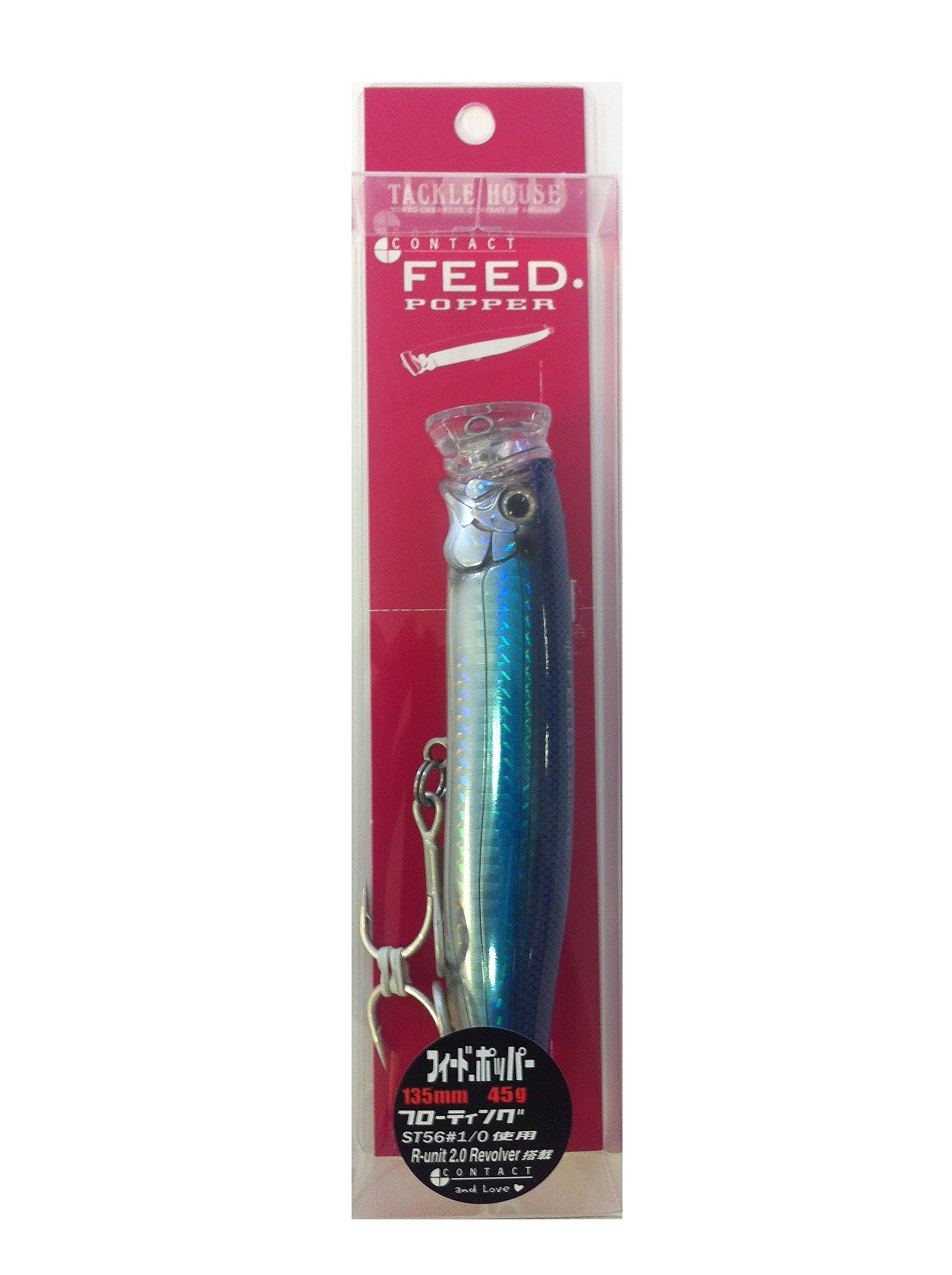 Tackle House TOPWATER LURE FEED POPPER 135-13.5CM - 45, per unit, 18, 13.5, Floating — image 1