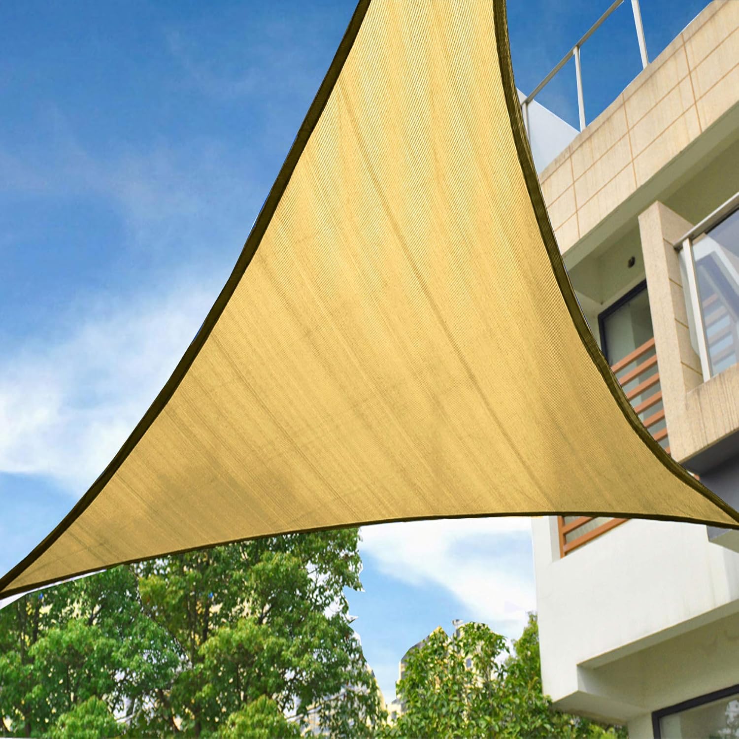 Garden EXPERT 12'x12'x12' Sun Shade Sail Sand Triangle