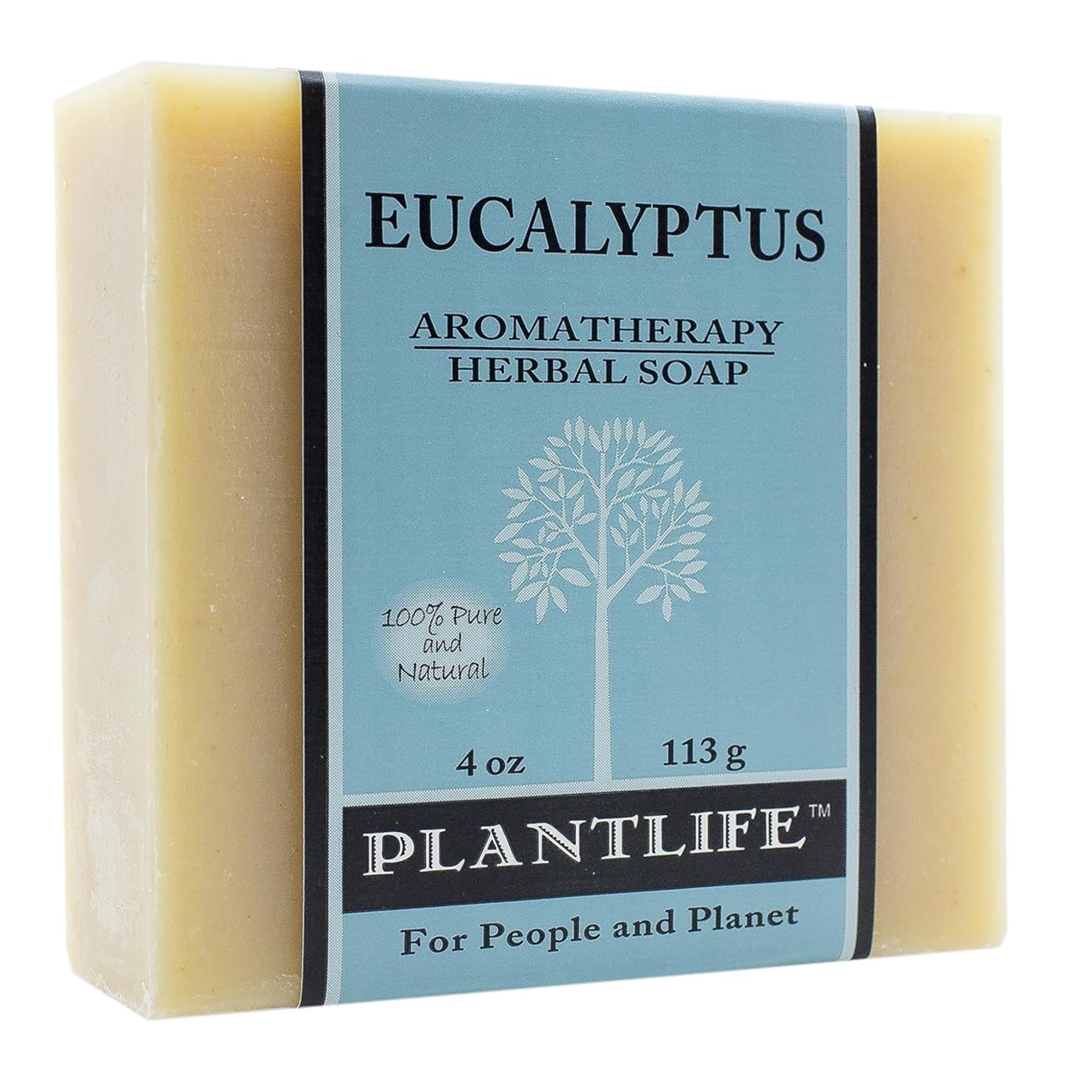 Plantlife Eucalyptus Herbal Soap Bar - Handmade with Natural Ingredients - Moisturizing Cleanse for Dry & Sensitive Skin - 4 oz