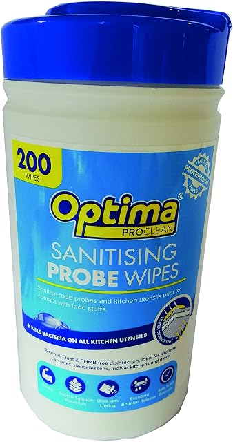 Ramon Hygiene RH94 Optima Disinfect Probe Wipe, 13cm x 12.5cm, 200 pieces