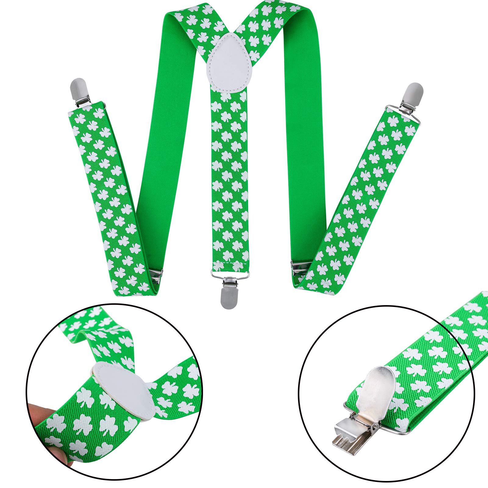 Cerchietto Verde Per San Patrizio Ecuupas - Con Trifoglio E Fiocco - Accessorio Capelli Per Donna E Ragazza