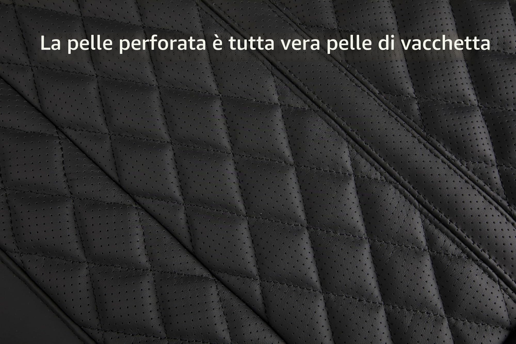 coprisedili auto universale anteriore Pelle Mucca Genuina,cuscino sedile auto guidatore,copriseggiolino cuscini,É adatto per la maggior parte dei veicoli dalla categoria A in su(nero,1pc)