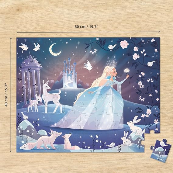 Janod - Ice Enchantment Jigsaw Puzzle - Ages 4+ 54 piece