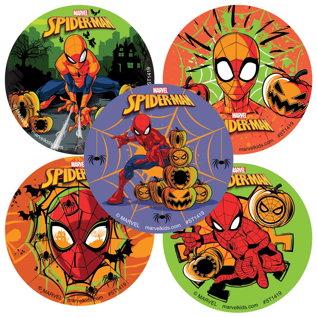 Autocollants Halloween Spider-Man lot de 100 cadeaux originaux pour petits et grands