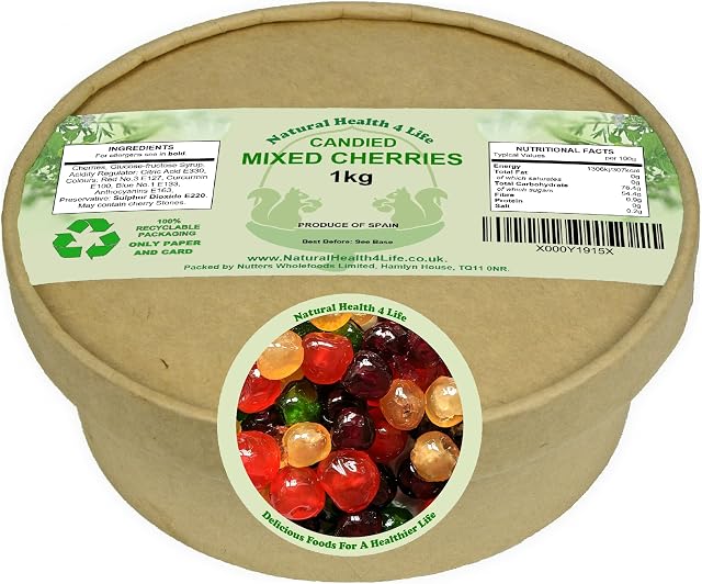 Whole Mixed Glace Cherries 1kg
