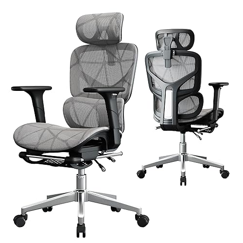 Office Chair with 3D Adjustable Lumbar Support,Ergonomic Computer Chair,Adjustable Headrest