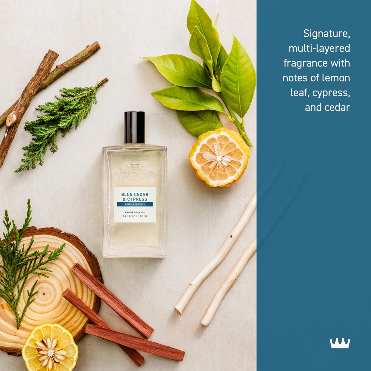 Woodland Essence: Cremo Men's Cologne with Citrus and Cedar Harmony