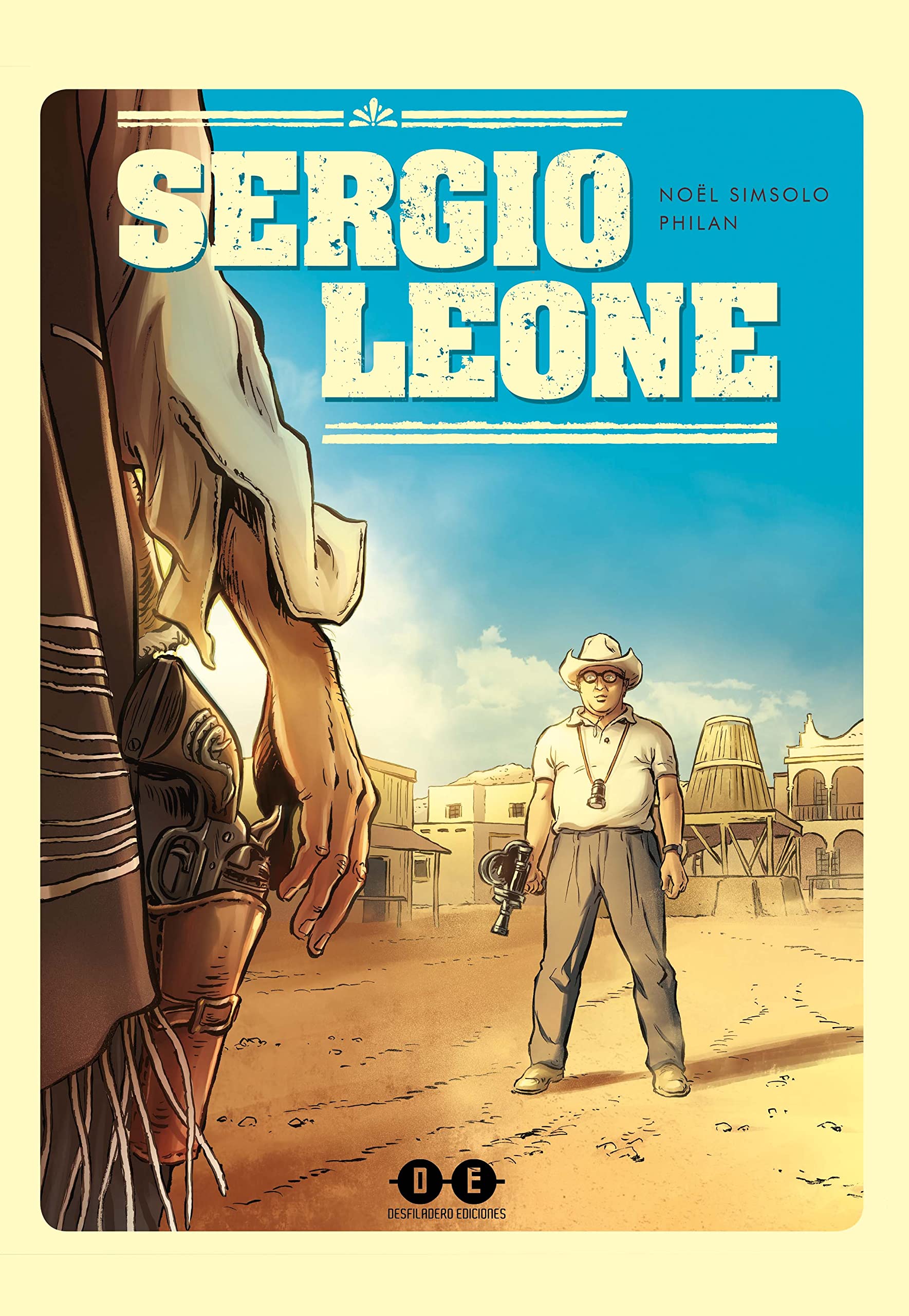 Sergio Leone claqueta de cine de madera decorativa para rodajes y directores