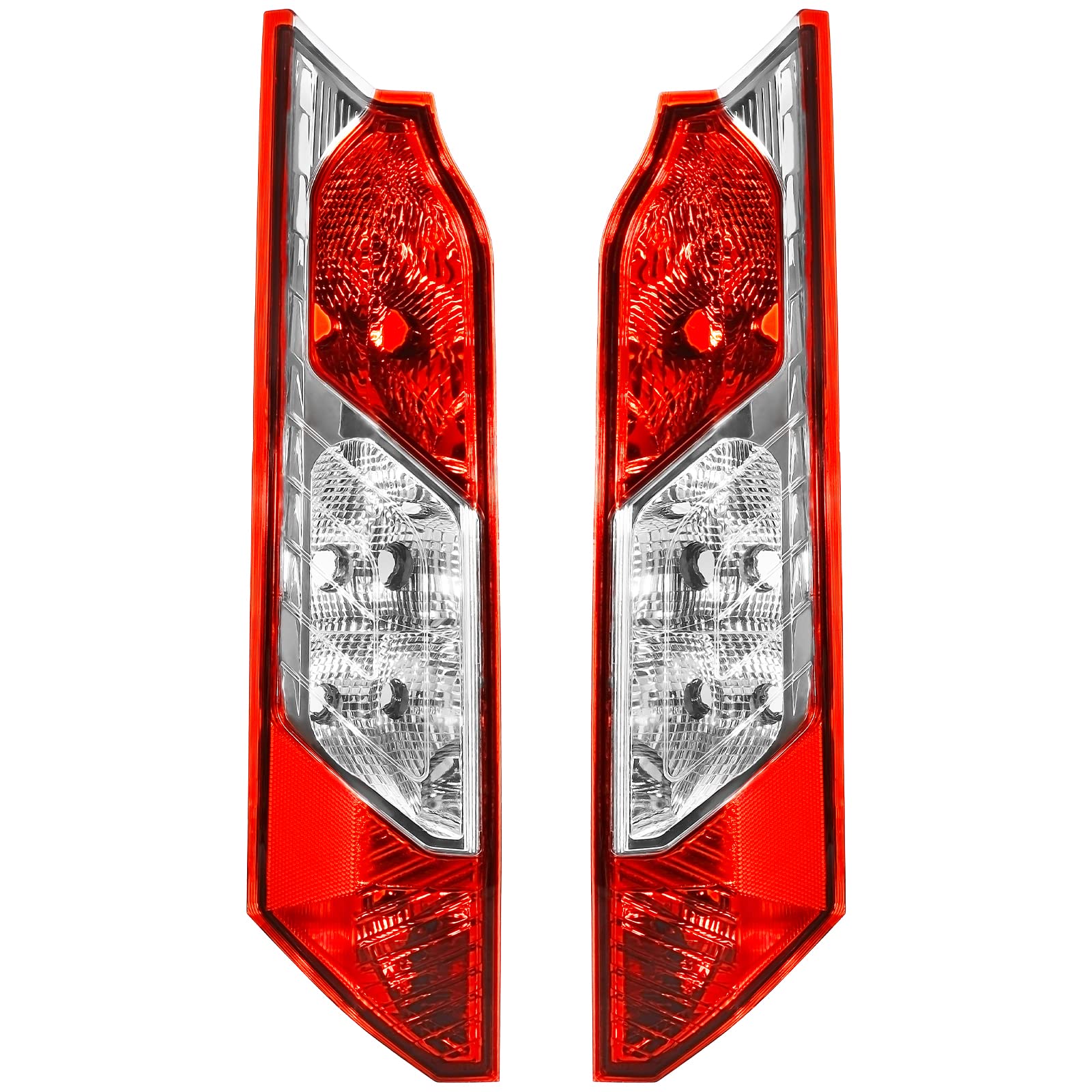 Photo 1 of Rear Tail Light Fit For 2014 2015 2016 2017 2018 2019 2020 Ford Transit Connect Brake Lamp Driver And Passenger Side Chrome Trim