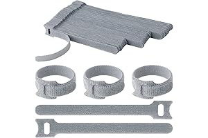 Pasow 60pcs Fastening Microfiber Cloth Cable Ties management